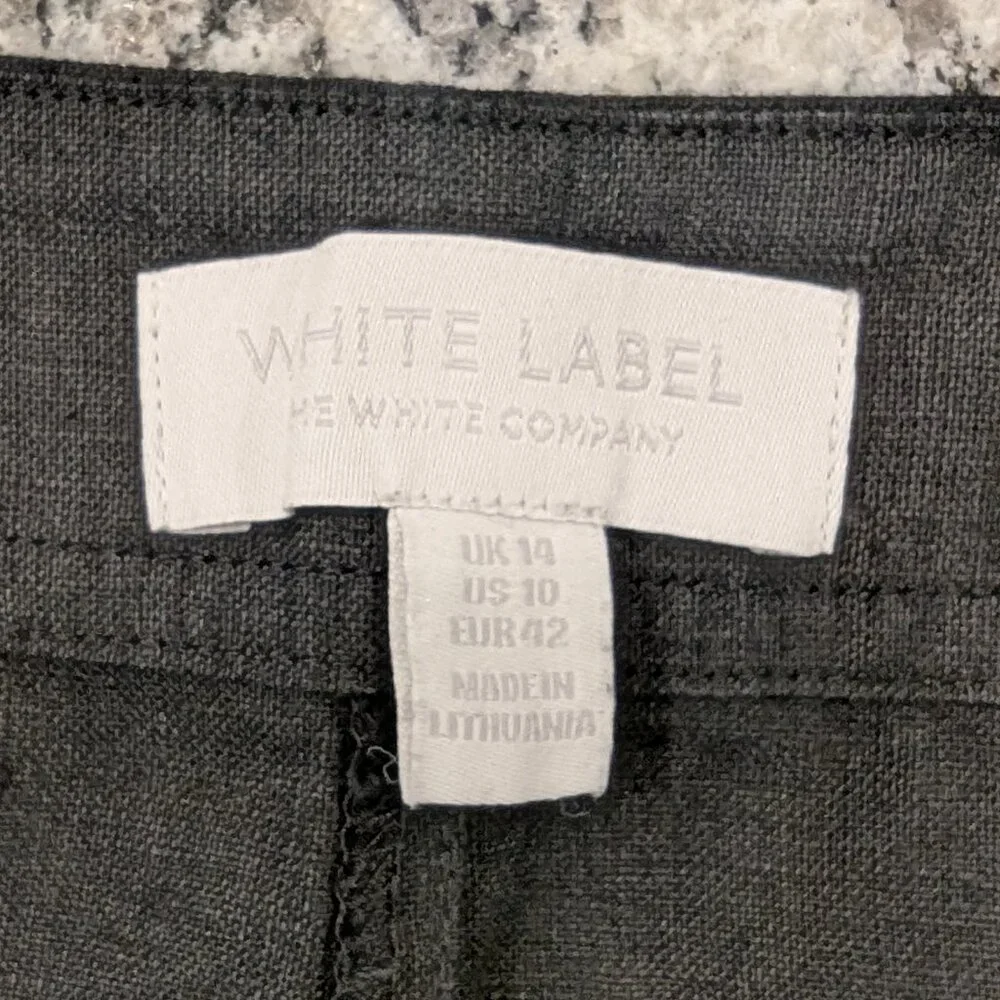 THE WHITE COMPANY 100% Linen Overalls 10 Dungarees Jumpsuit Black Loose Oversize - Picture 6 of 9